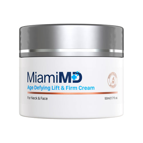 MiamiMD Age-Defying Lifting & Firming Face Cream for Women - Lift & Firm for Anti Aging, Wrinkle Reducer & Hydrating Moisturizer for Smooth, Radiant Skin, Tightening Cream for Face & Neck – 1.7oz